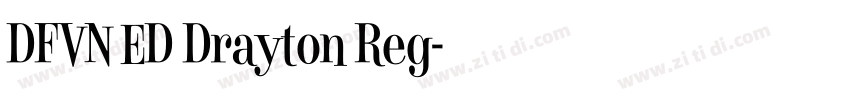 DFVN ED Drayton Reg字体转换